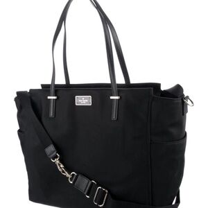 kate spade Black Nylon Tote/diaper bag with Removable Crossbody Strap